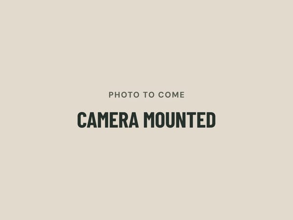 Photo to come: camera mounted