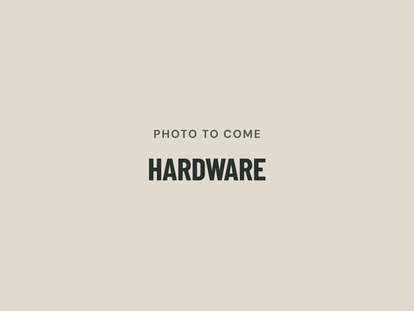 Photo to come: hardware